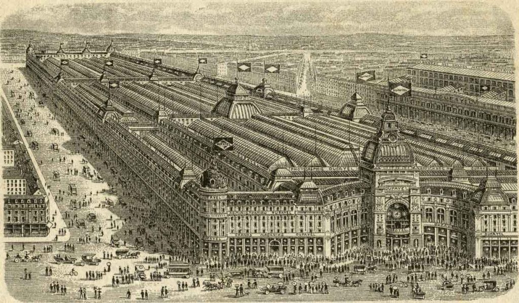 Magasins Dufayel. Paris vue ensemble epoque