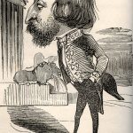 Caricature d'Alfred de Musset par Nadar