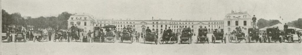 Exposition d'automobiles. Paris. 1898. Avec une épreuve pour le droit d’exposer Versailles