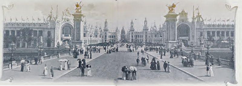 Exposition universelle de Paris en 1900. Jardin des Invalides