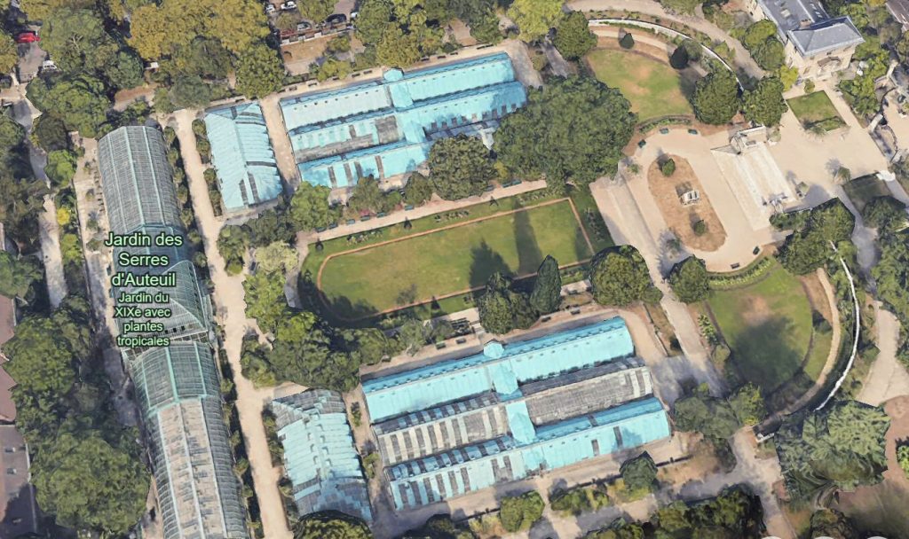 Serres de la porte d'Auteuil. à Paris.1898