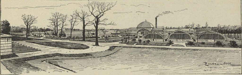 Serres de la porte d'Auteuil. à Paris.1898