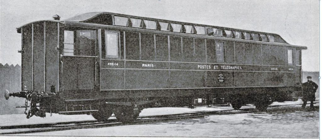 Les nouveaux wagons de la poste fin XIXème siècle