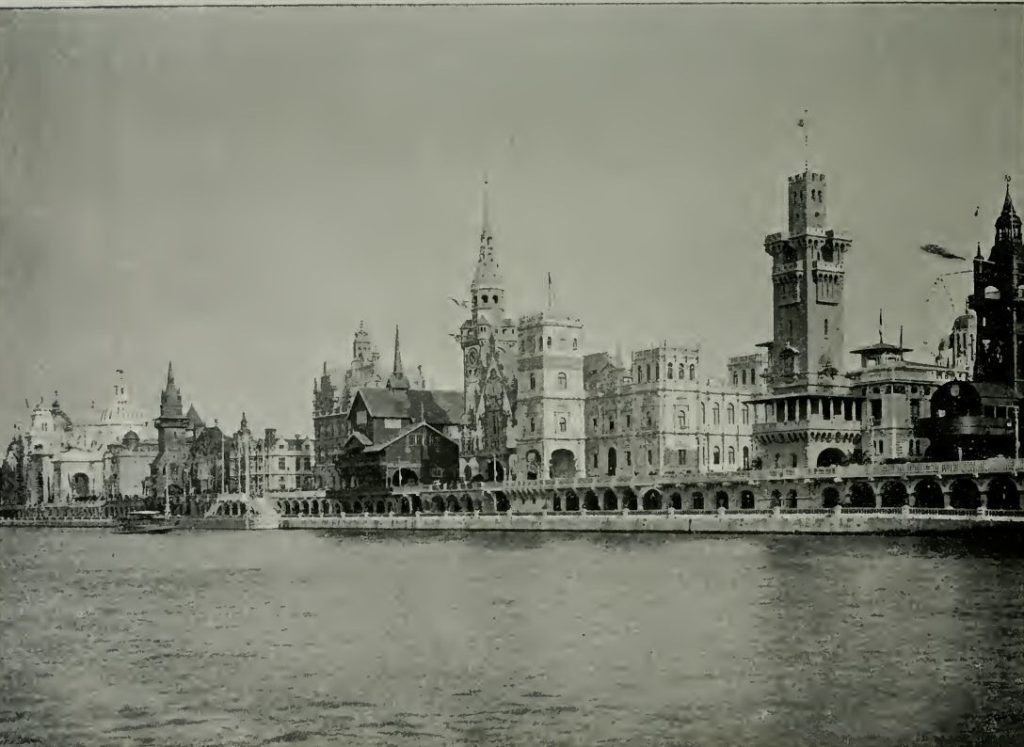 La rue des Nations. Exposition 1900 à Paris
