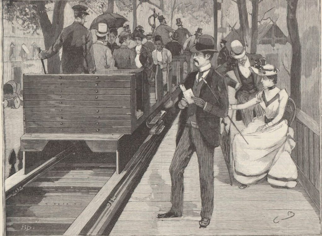 Chemin de fer glissant Exposition Paris 1889